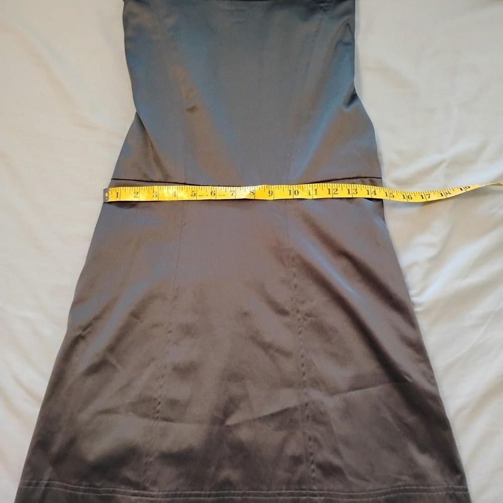 Y2K Vintage BCX Metallic Dark Vampy Trench Coat Dress 🌟 Fit & Flare Babydoll - Picture 5 of 8